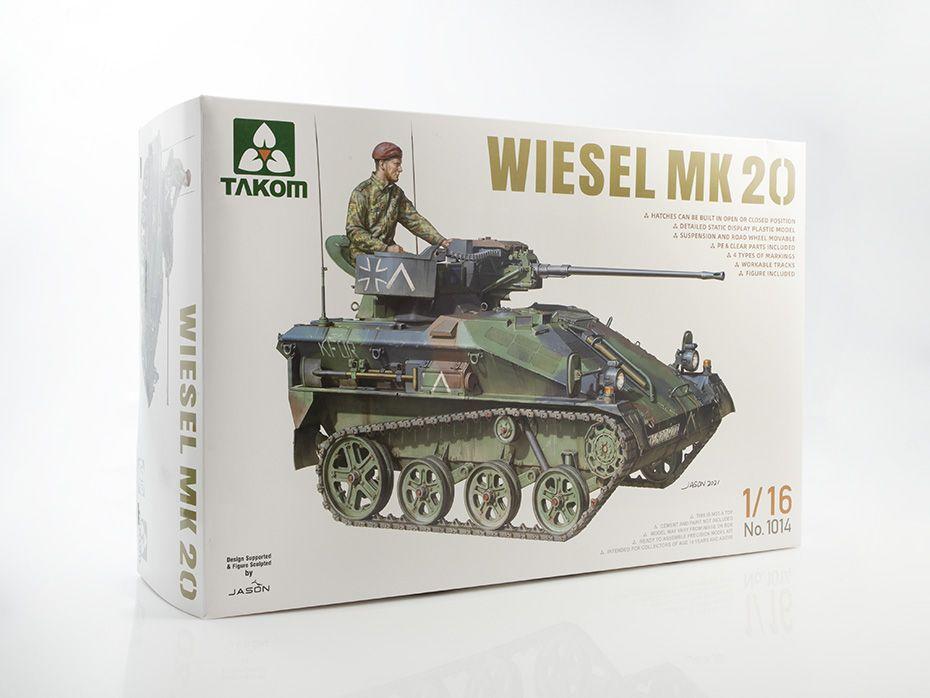 Сборная модель танка TAKOM Wiesel MK 20, масштаб 1/16