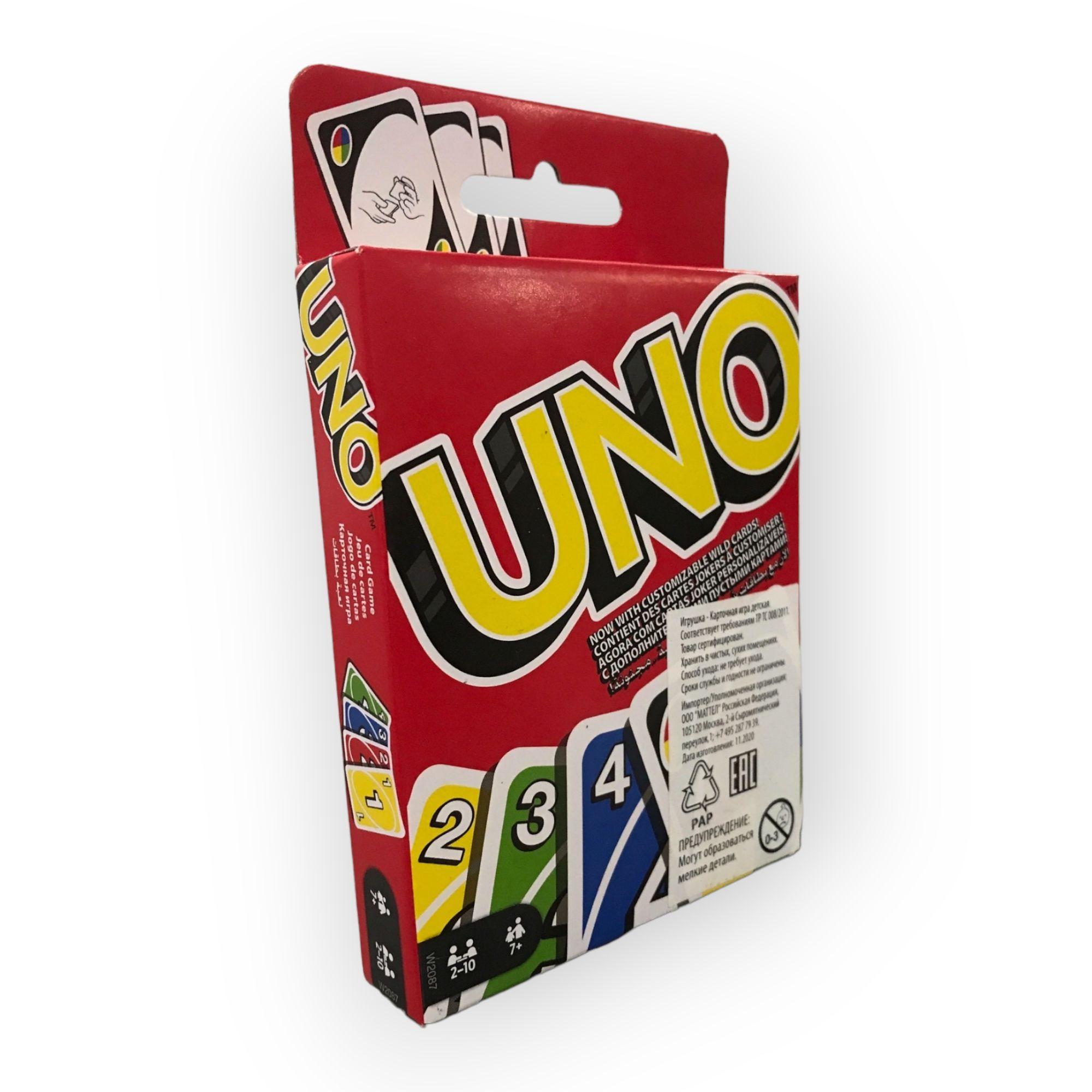 настольная карточная игра Уно / UNO (оригинал) лицензия от MATTEL, 112 карт