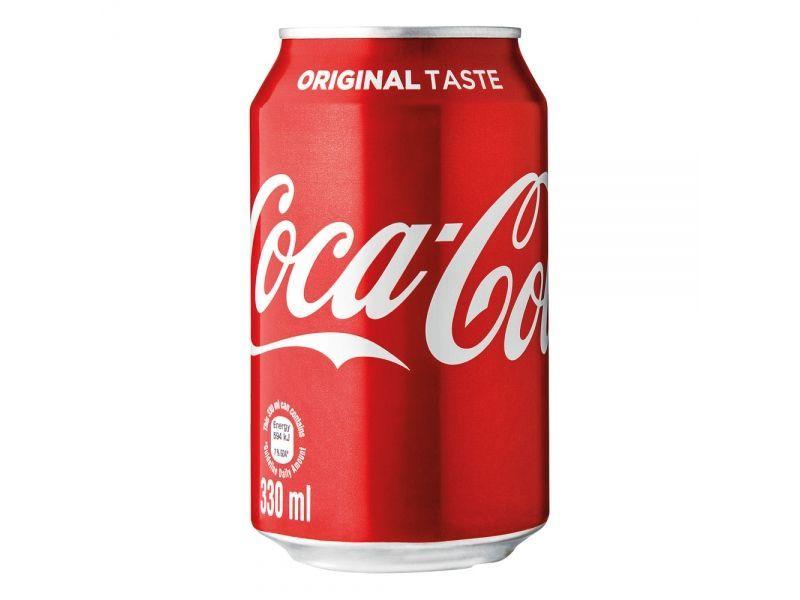 Coca-Cola напиток сильногазированный, Кока-Кола 0.3л х 24шт (жестяная банка)