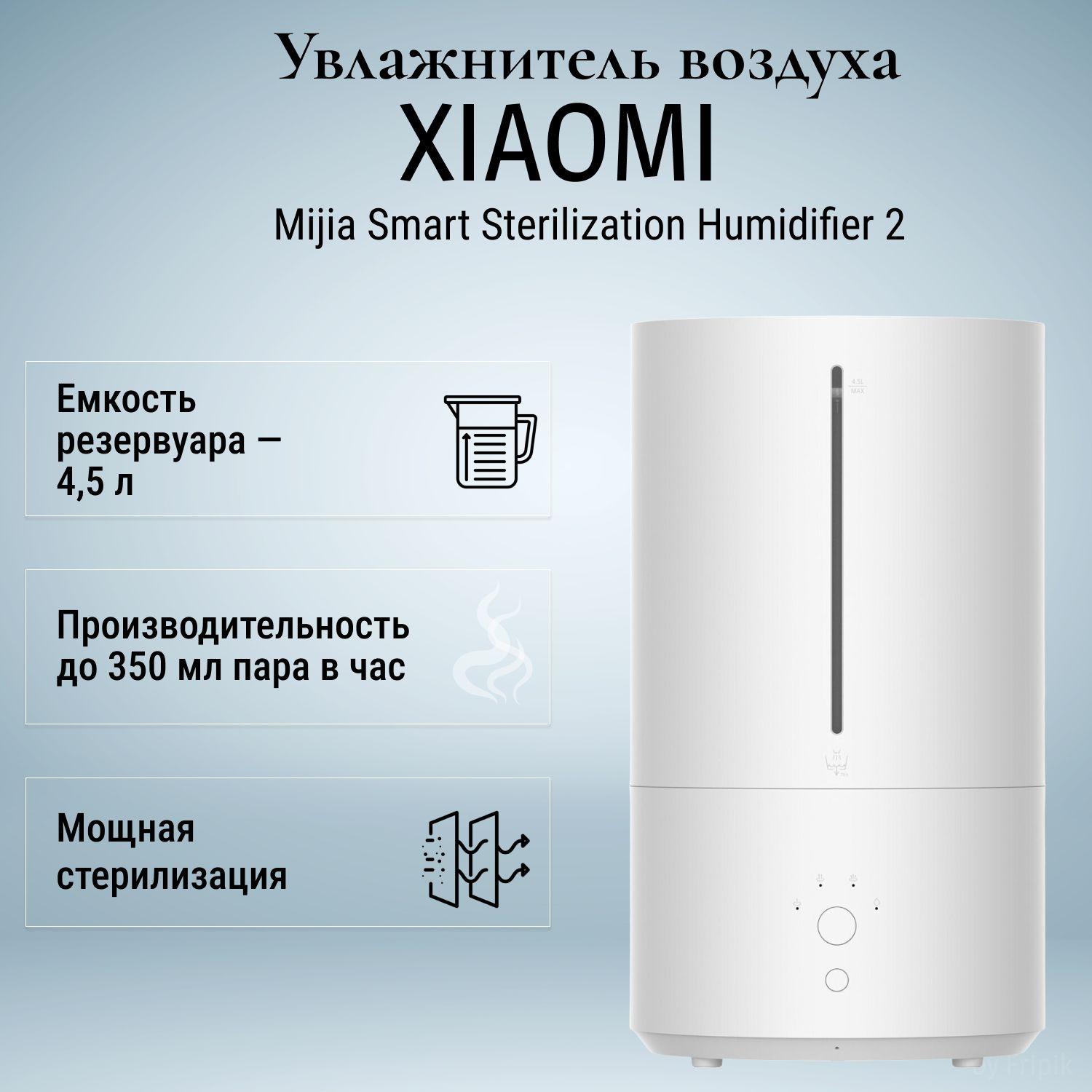 Очиститель воздуха Xiaomi Mijia Smart Sterilization Humidifier 2 стерилизатор/ увлажнитель воздуха MJJSQ05DY