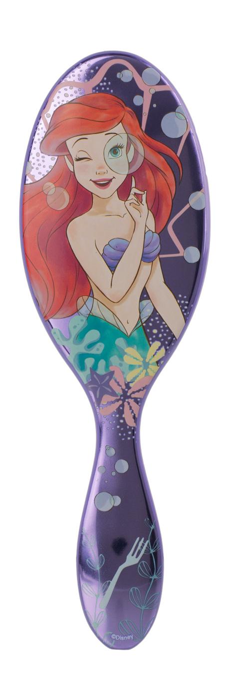 WET BRUSH Расческа для волос массажная (Ариэль) PRINCESS ARIEL / бережное расчесывание спутанных, мокрых, сухих волос Дисней