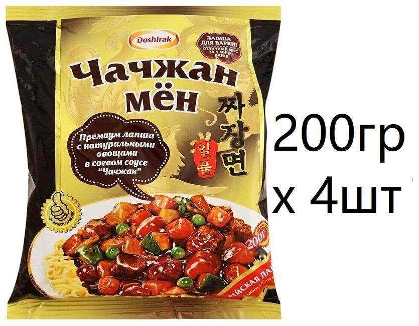 Лапша Доширак Чачжан Мён, 200гр х 4шт