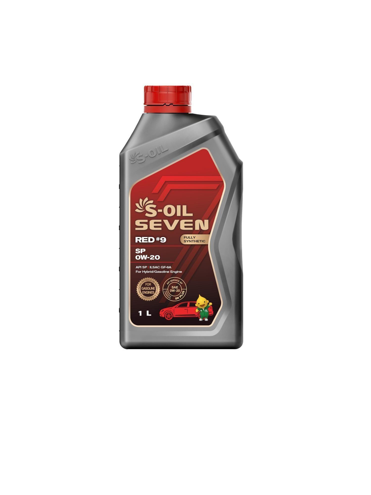 S-OIL SEVEN RED #9 SP 0W-20 Масло моторное, Синтетическое, 1 л