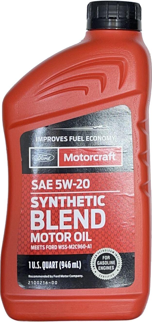 Motorcraft SYNTHETIC BLEND SAE 5W-20 Масло моторное, Полусинтетическое, 0.946 л