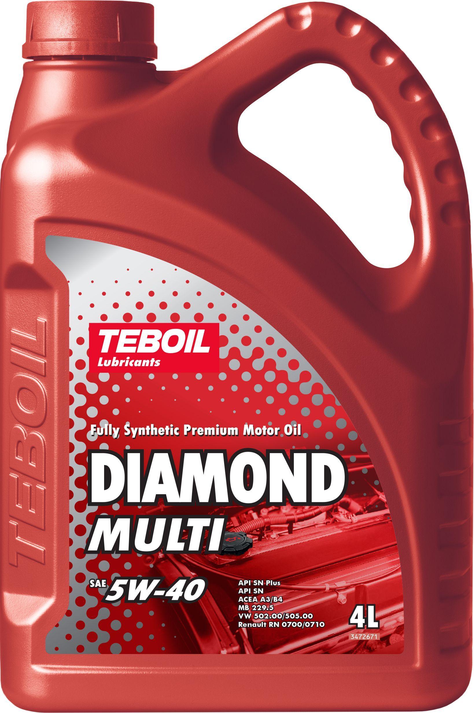 TEBOIL diamond multi 5W-40 Масло моторное, Синтетическое, 4 л