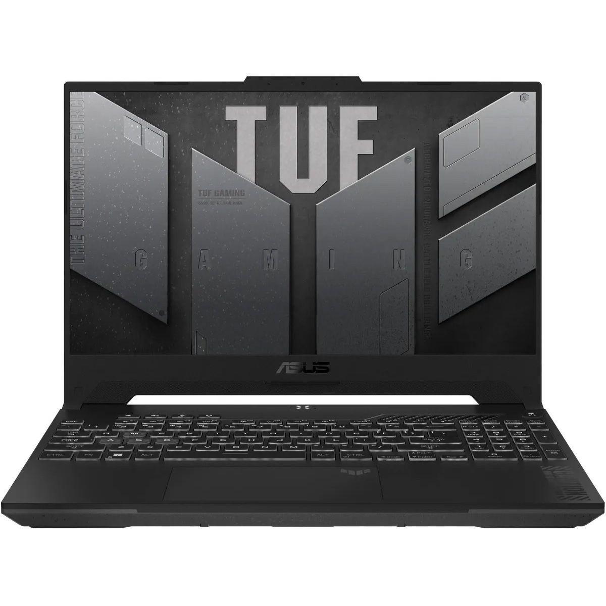 ASUS TUF Gaming F15 FX507ZV4-LP106 Игровой ноутбук 15.6", Intel Core i7-12700H, RAM 16 ГБ, SSD 1024 ГБ, NVIDIA GeForce RTX 4060 для ноутбуков (8 Гб), Без системы, (90NR0FA7-M007U0), серый, Русская раскладка