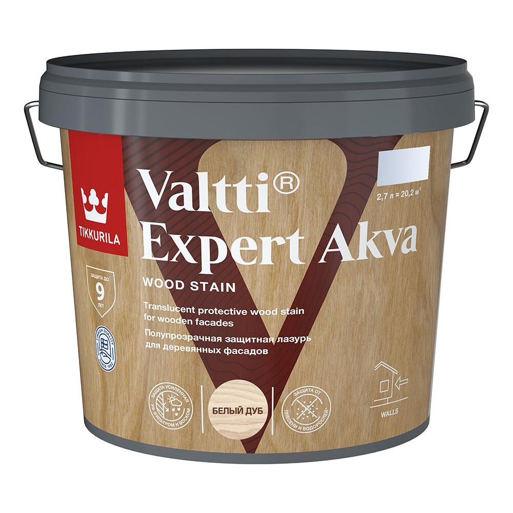 Антисептик Tikkurila Valtti Expert Akva декоративный для дерева белый дуб 2,7 л