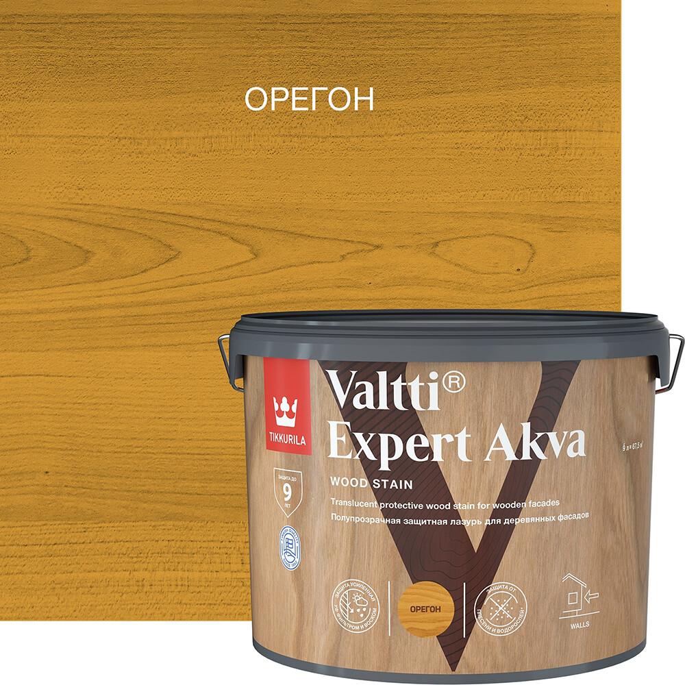 Антисептик Tikkurila Valtti Expert Akva декоративный для дерева орегон 9 л