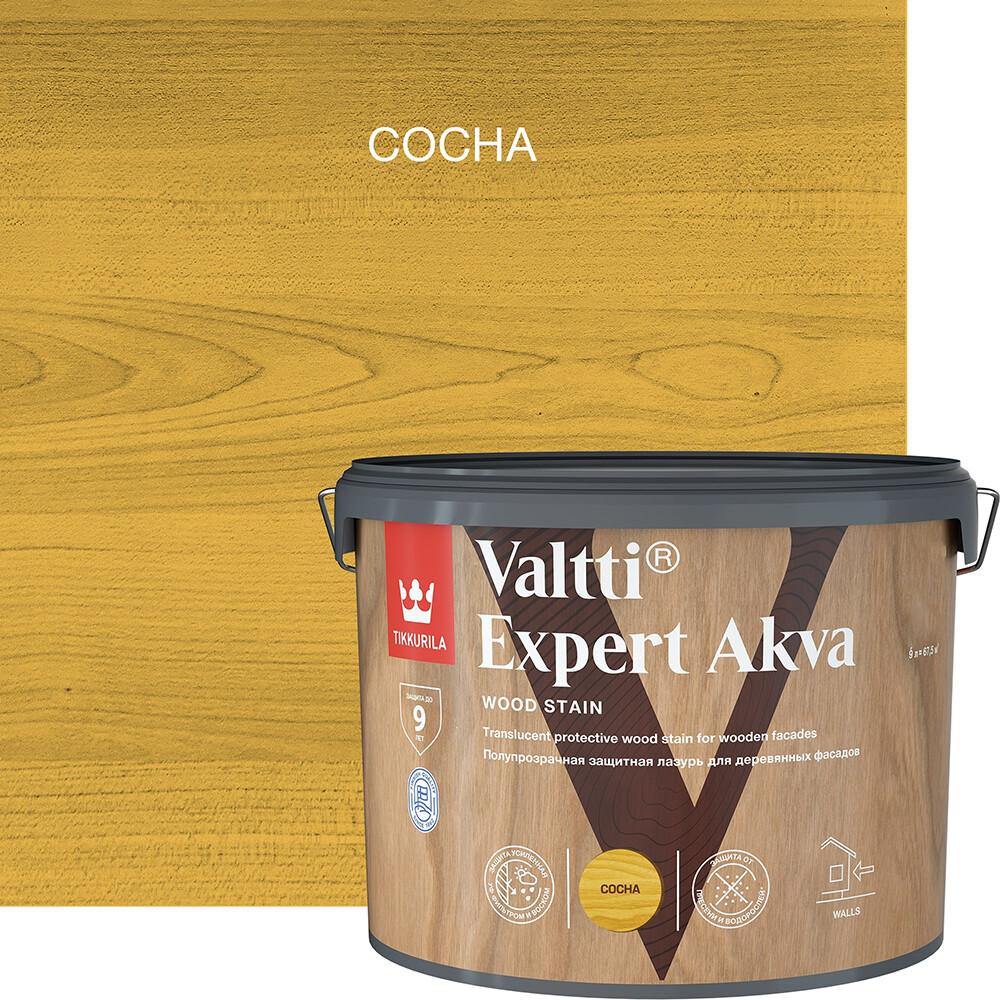 Антисептик Tikkurila Valtti Expert Akva декоративный для дерева сосна 9 л