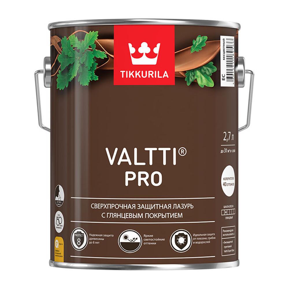 Антисептик Tikkurila Valtti Pro декоративный для дерева бесцветный 2,7 л