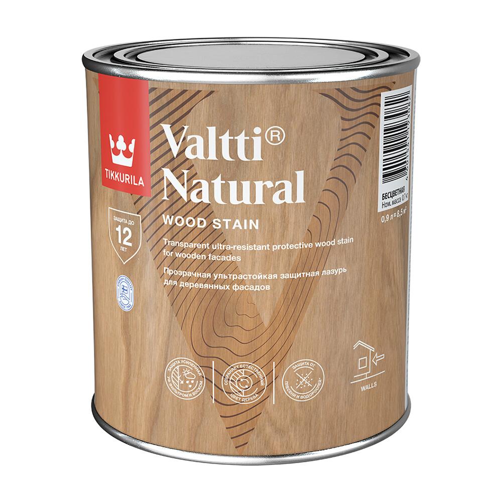 Антисептик Tikkurila Valtti Natural декоративный для дерева бесцветный 0,9 л