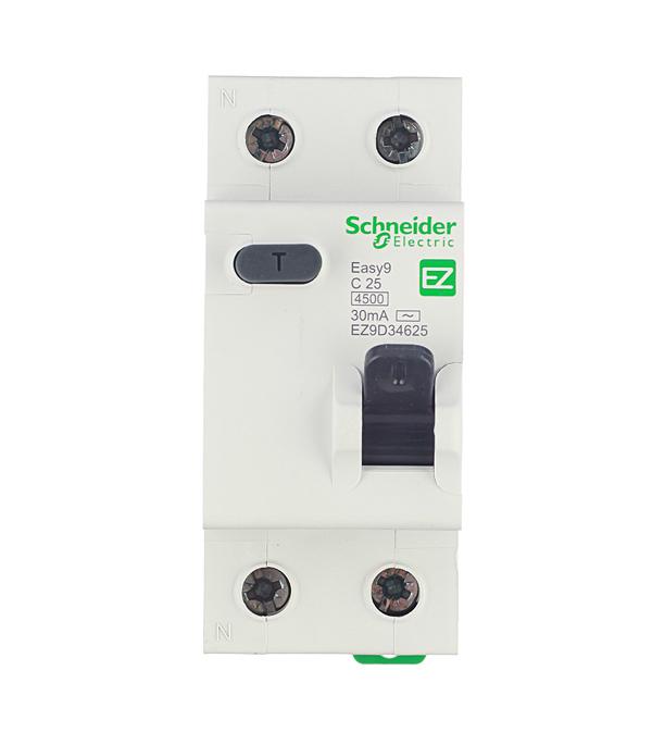 Автомат дифференциальный Schneider Electric Easy9 25А 30 мА 1P+N тип AC 4,5 кА (EZ9D34625)