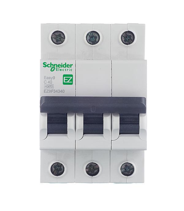 Автоматический выключатель модульный Schneider Electric Easy9 3P 40А тип C 4,5 кА 400 В (EZ9F34340)