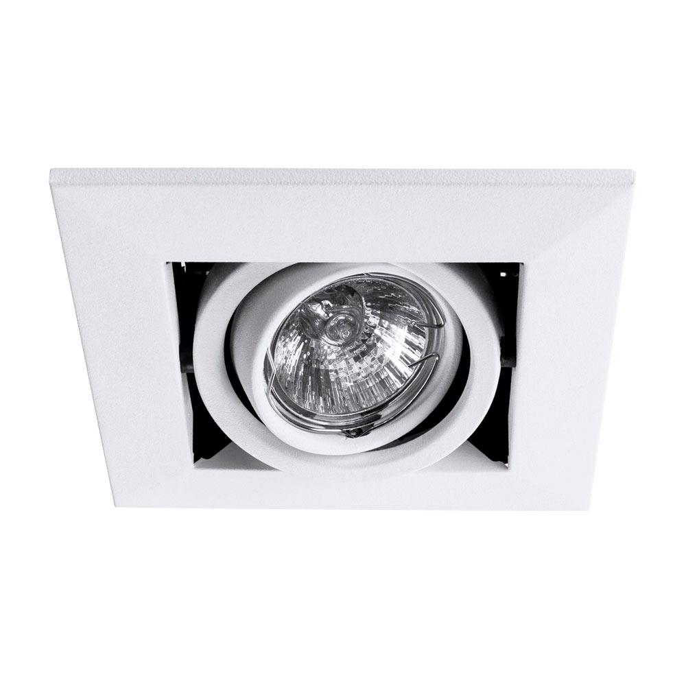 Спот потолочный встраиваемый Arte Lamp Cardani Piccolo GU10 50 Вт 1 кв.м белый IP20 (A5941PL-1WH)