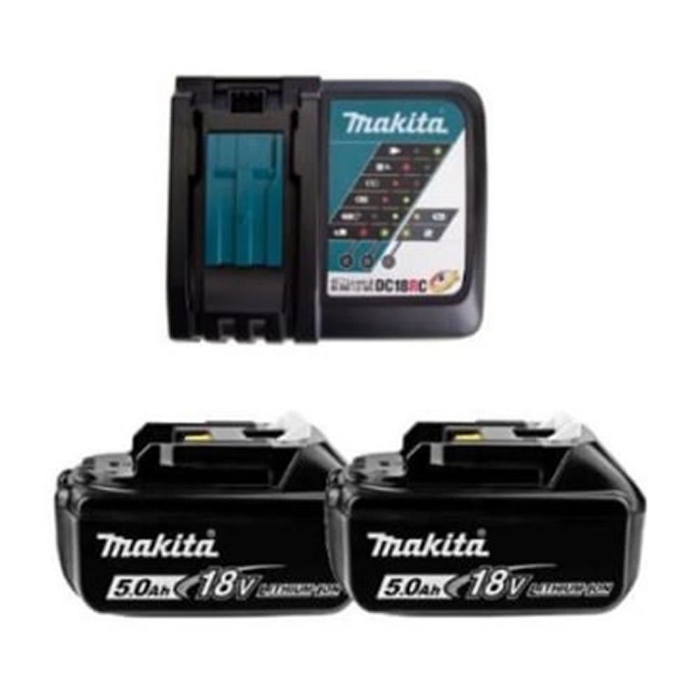 Аккумулятор Makita LXT 191L74-5 18В 5Ач Li-Ion 18В с зарядным устройством в комплекте (2 шт.)