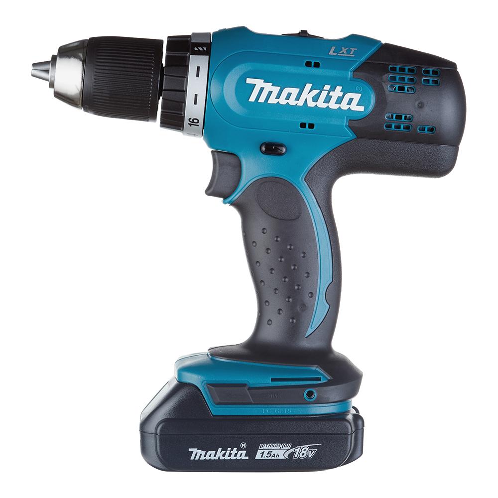 Дрель-шуруповерт аккумуляторная Makita LXT DDF453SYE 18В 1,5Ач Li-Ion 2 АКБ и ЗУ