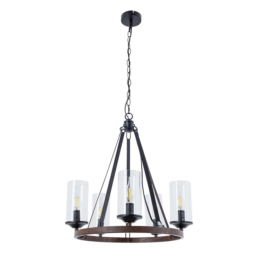 Люстра потолочная Arte Lamp Dalim E14 300 Вт 14 кв.м (A7014SP-5BK)