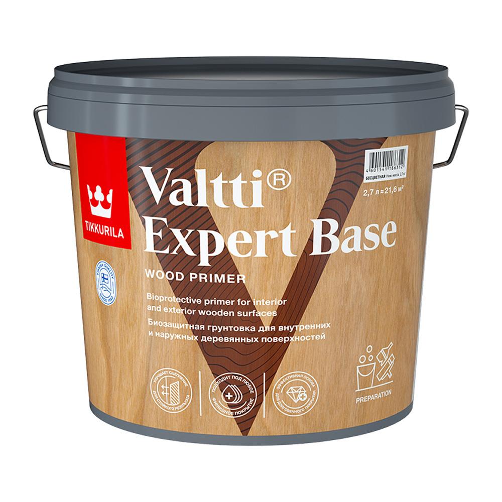 Антисептик Tikkurila Valtti Expert Base грунтовочный для дерева бесцветный 2,7 л