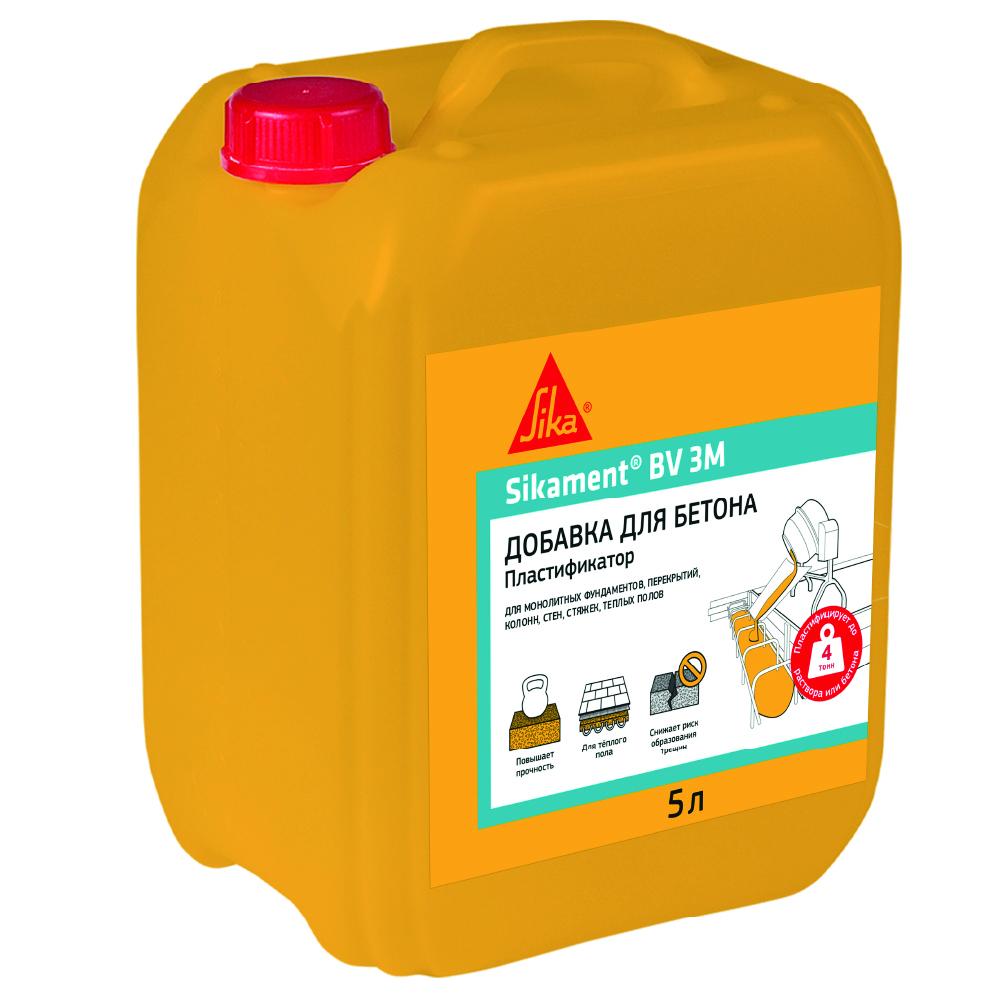 Добавка пластифицирующая для бетона Sika Sikament BV 3M 5 л