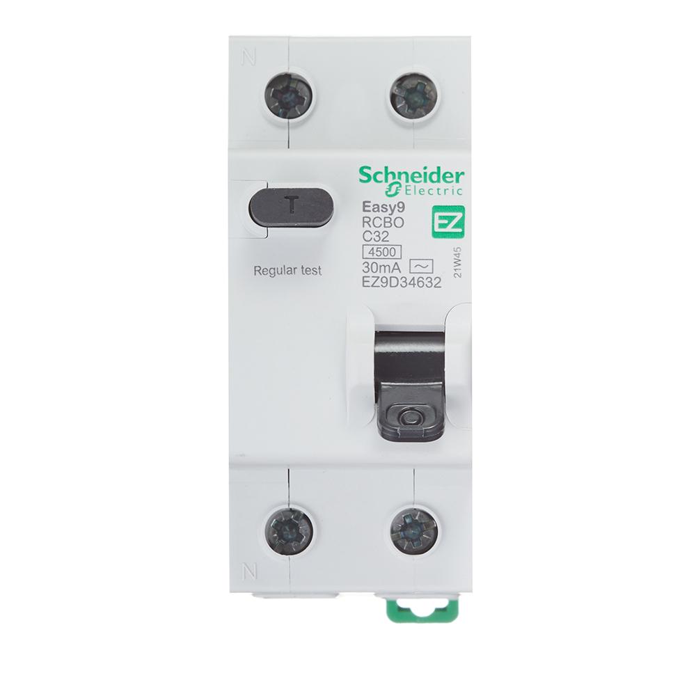 Автомат дифференциальный Schneider Electric Easy9 32А 30 мА 1P+N тип AC 4,5 кА (EZ9D34632)