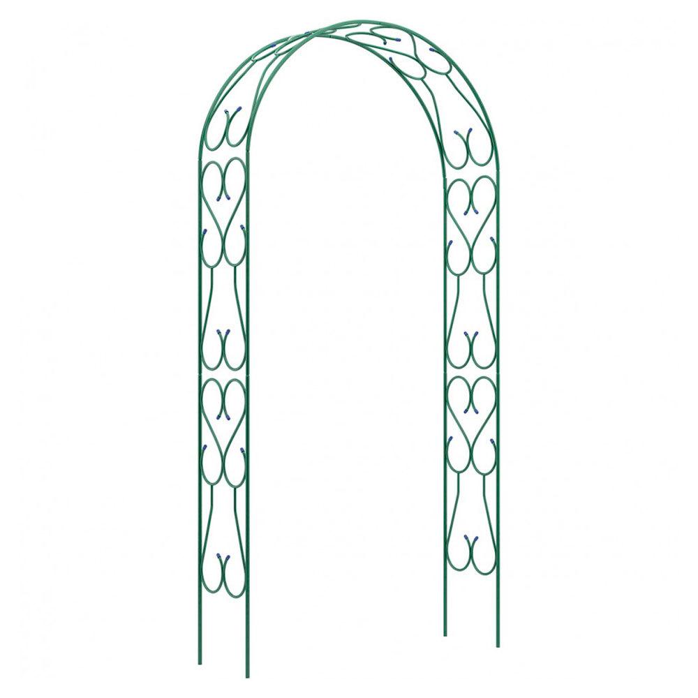 Арка садовая узорная стальная 2,5х1,2 м (69125)