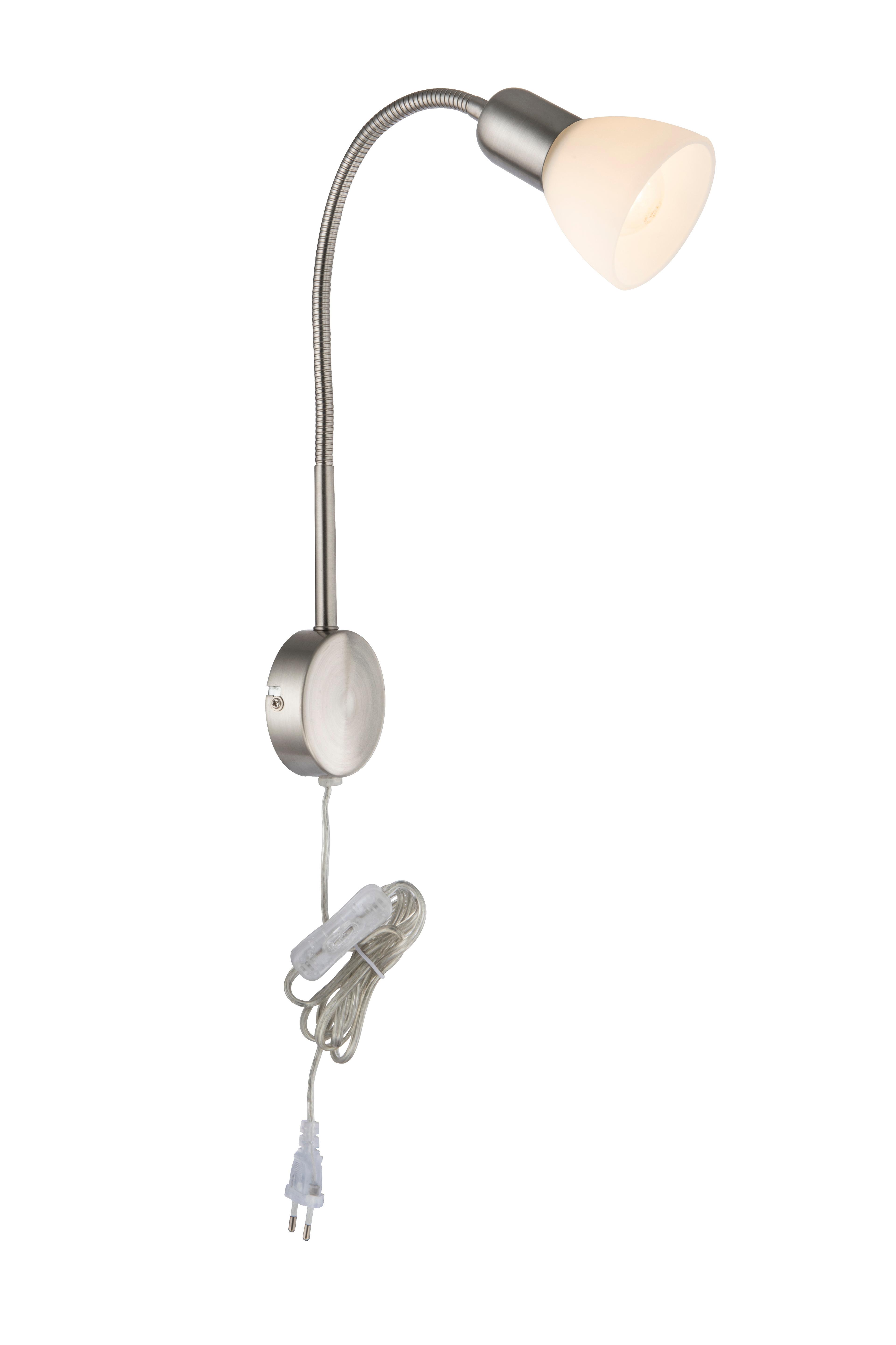 Спот настенный Arte Lamp Falena E14 40 Вт 2 кв.м серебристый/белый IP20 (A3116AP-1SS)