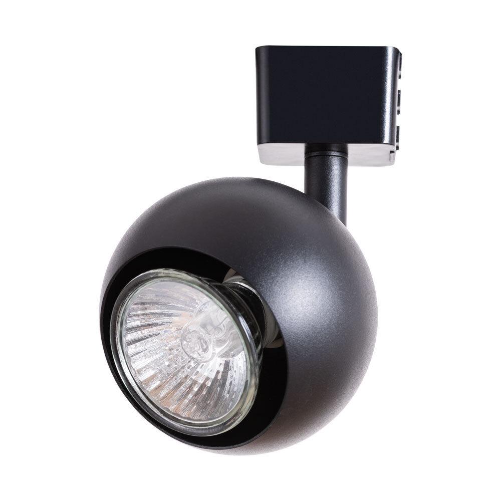 Трековый светильник однофазный Arte Lamp Brad 35 Вт GU10 1 кв.м черный (A6253PL-1BK)