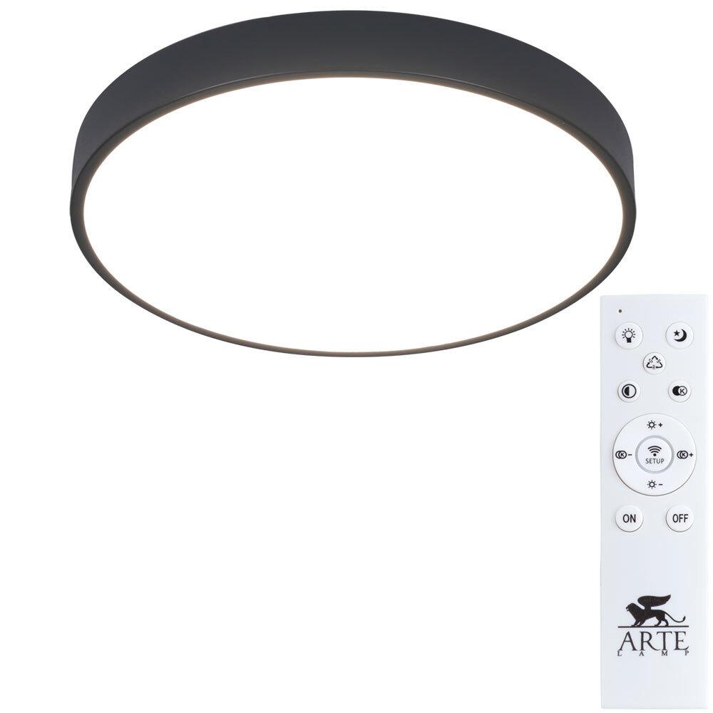 Светильник светодиодный Arte Lamp Arena 2700-6500К 60 Вт 20 кв.м черный IP20 (A2661PL-1BK)