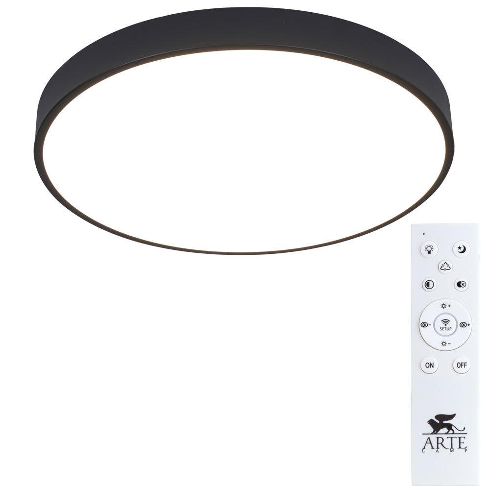 Светильник светодиодный Arte Lamp Arena 2700-6500К 70 Вт 20 кв.м черный IP20 (A2672PL-1BK)