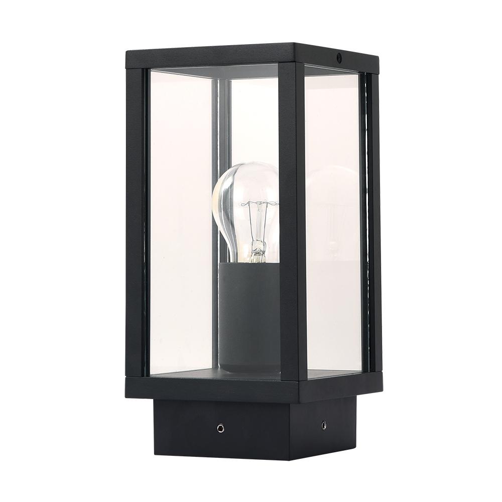 Светильник садово-парковый настенный Arte Lamp Pot черный E27 60 Вт IP54 (A1631FN-1BK)