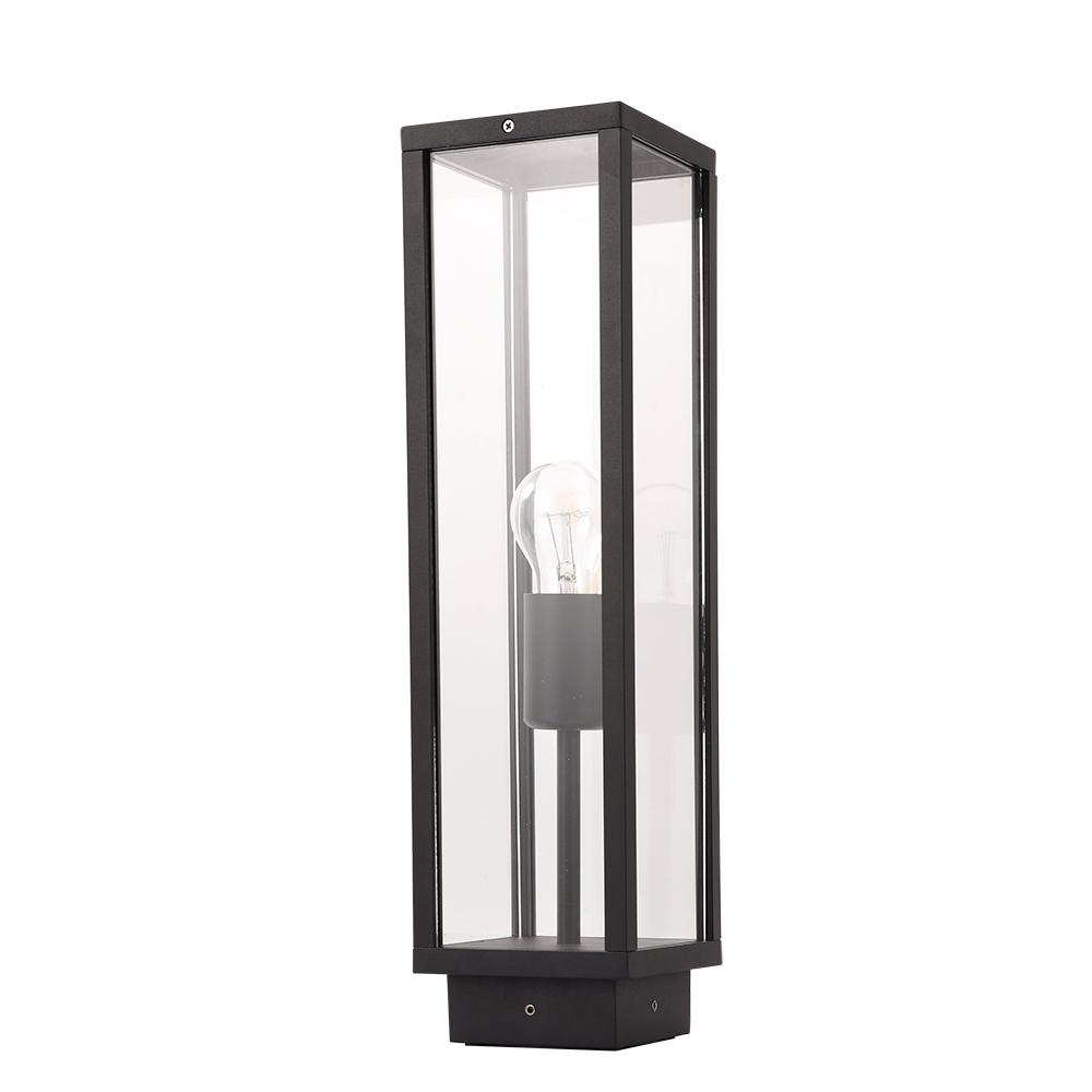 Светильник садово-парковый настенный Arte Lamp Pot черный E27 60 Вт IP54 (A1631PA-1BK)