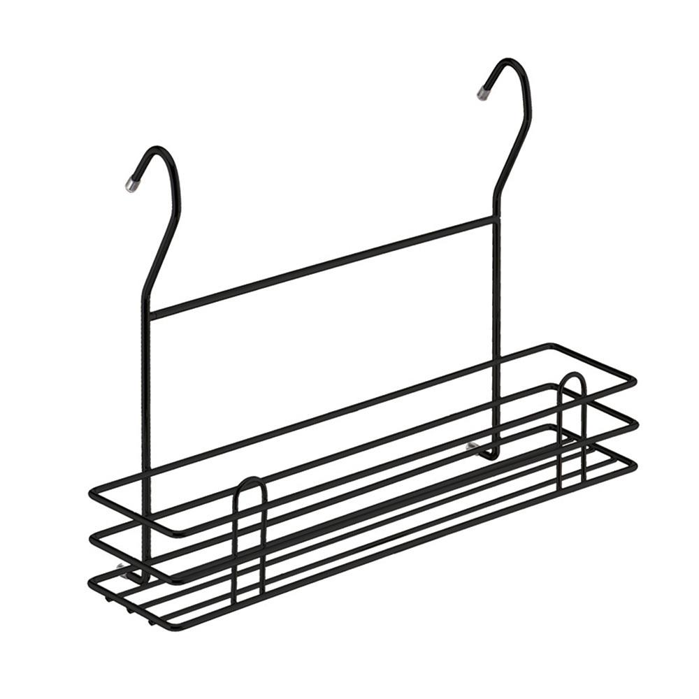 Полка на рейлинг для специй 350х105х250 мм черный матовый (LE 530 BL)
