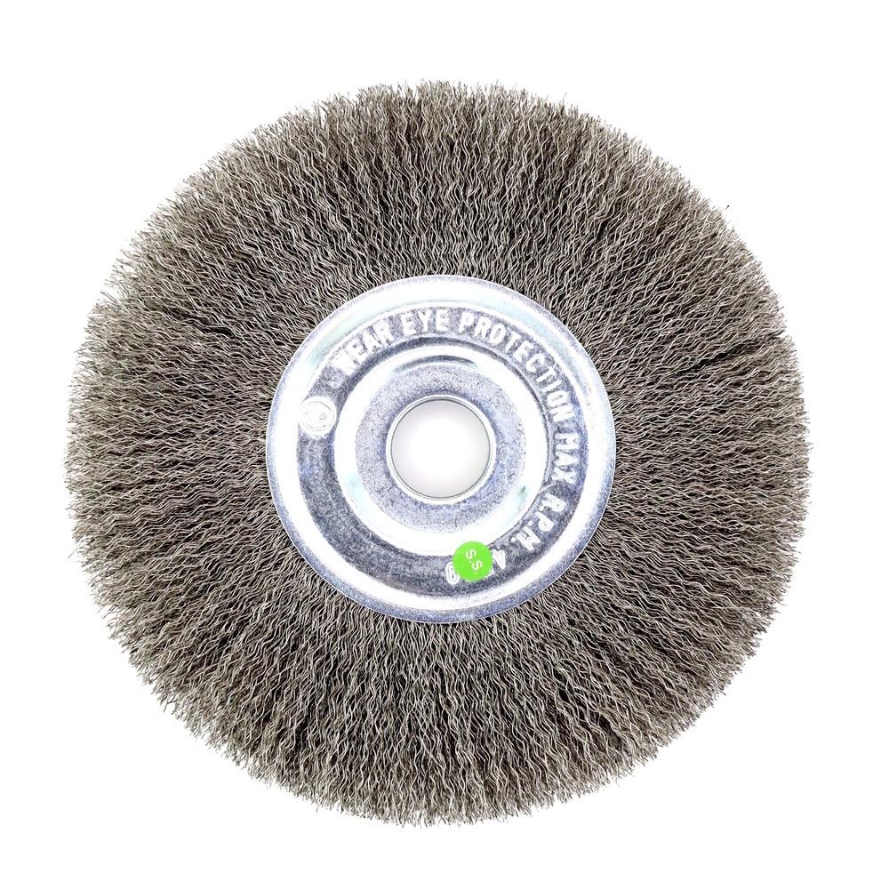 Корщетка для УШМ EuroBrush 13-097 мягкая радиальная d175х22,2 мм нержавеющая сталь