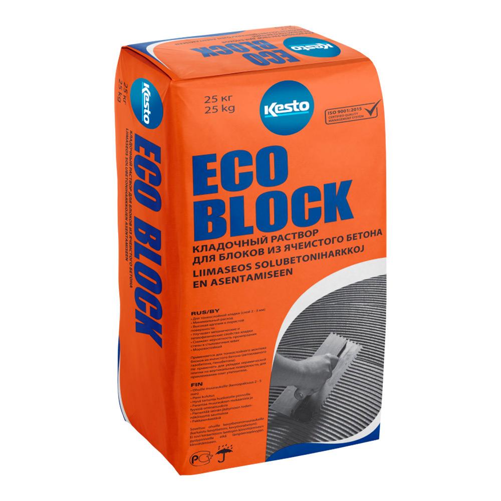 Клей для газобетона Kesto Eco Block 25 кг