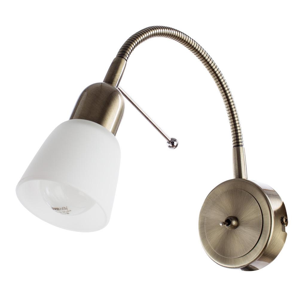 Бра Arte Lamp Lettura E14 40 Вт 220 В бронза IP20 (A7009AP-1AB)