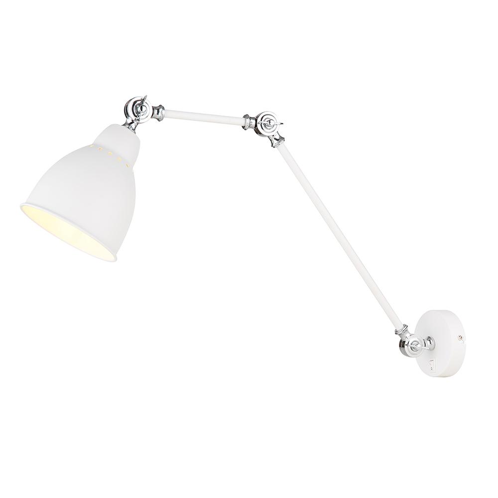 Бра Arte Lamp Braccio E27 60 Вт 220 В белое IP20 (A2055AP-1WH)