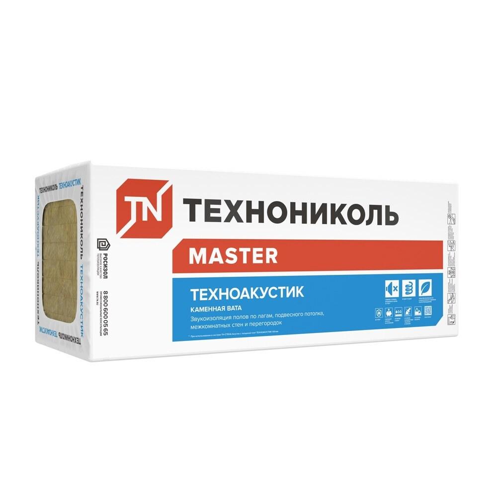 Шумоизоляция Технониколь Техноакустик 100х600х1200 мм 4,32 кв.м