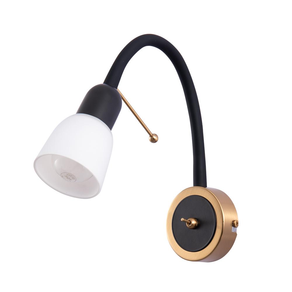 Бра Arte Lamp Lettura E14 40 Вт 230 В черное IP20 (A7009AP-1BK)