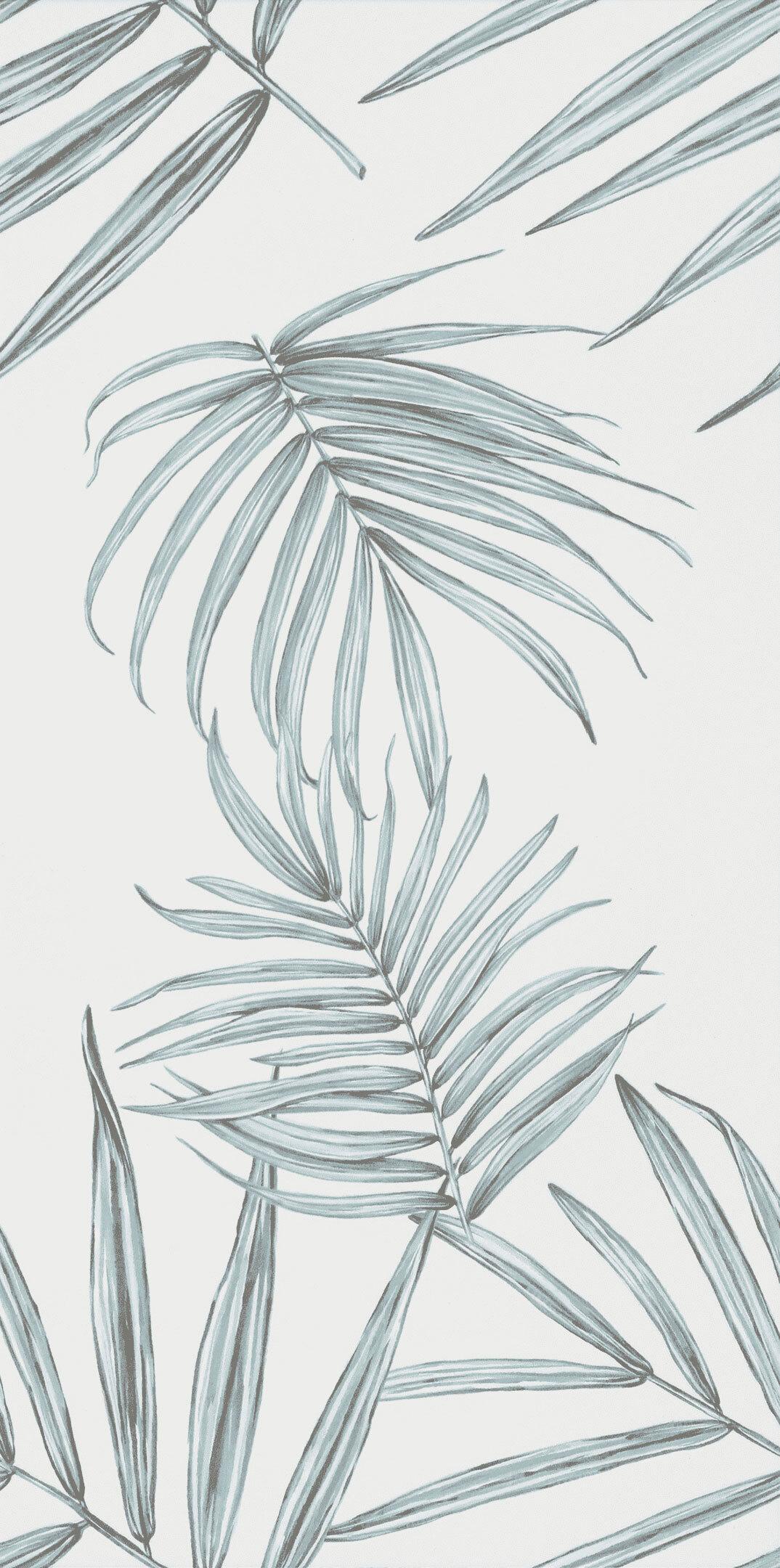 Плитка облицовочная Lavelly City Jungle Palm Leaves белая 500х250х9 мм (13 шт.=1,625 кв.м)