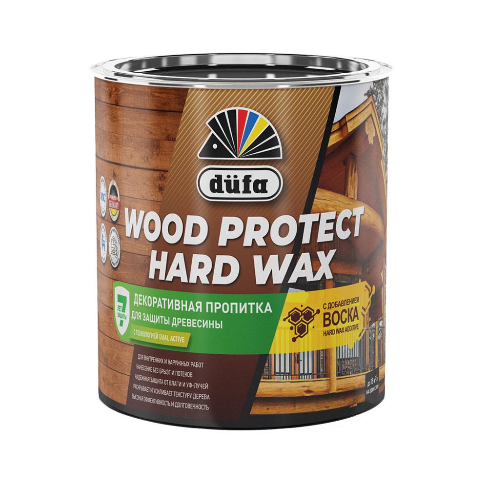 Антисептик Dufa Wood Protect Hard Wax декоративный для дерева пиния 0,75 л