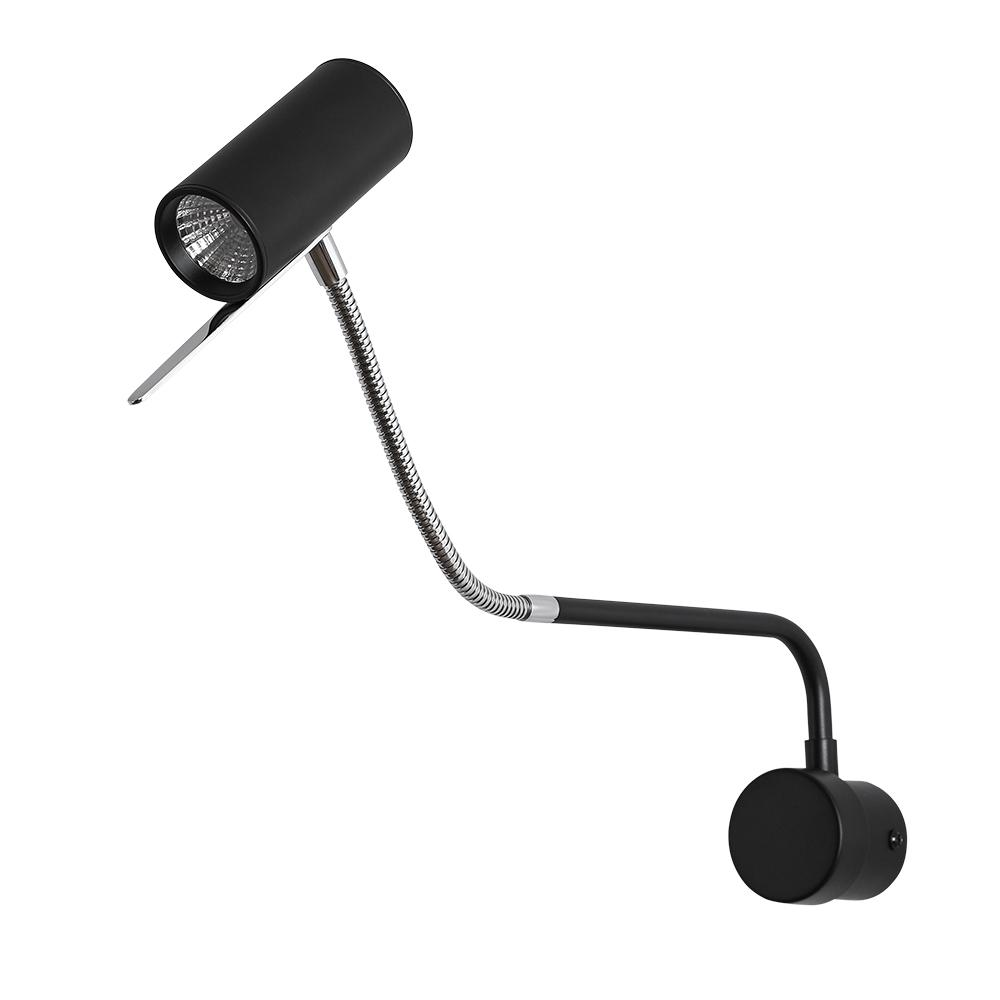 Бра Arte Lamp Sulafat светодиодное 5 Вт 220 В черное/хром 4000К IP20 (A2423AP-5CC)