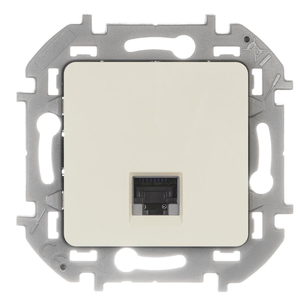 Розетка компьютерная Legrand Inspiria встраиваемая слоновая кость RJ45 (673826)