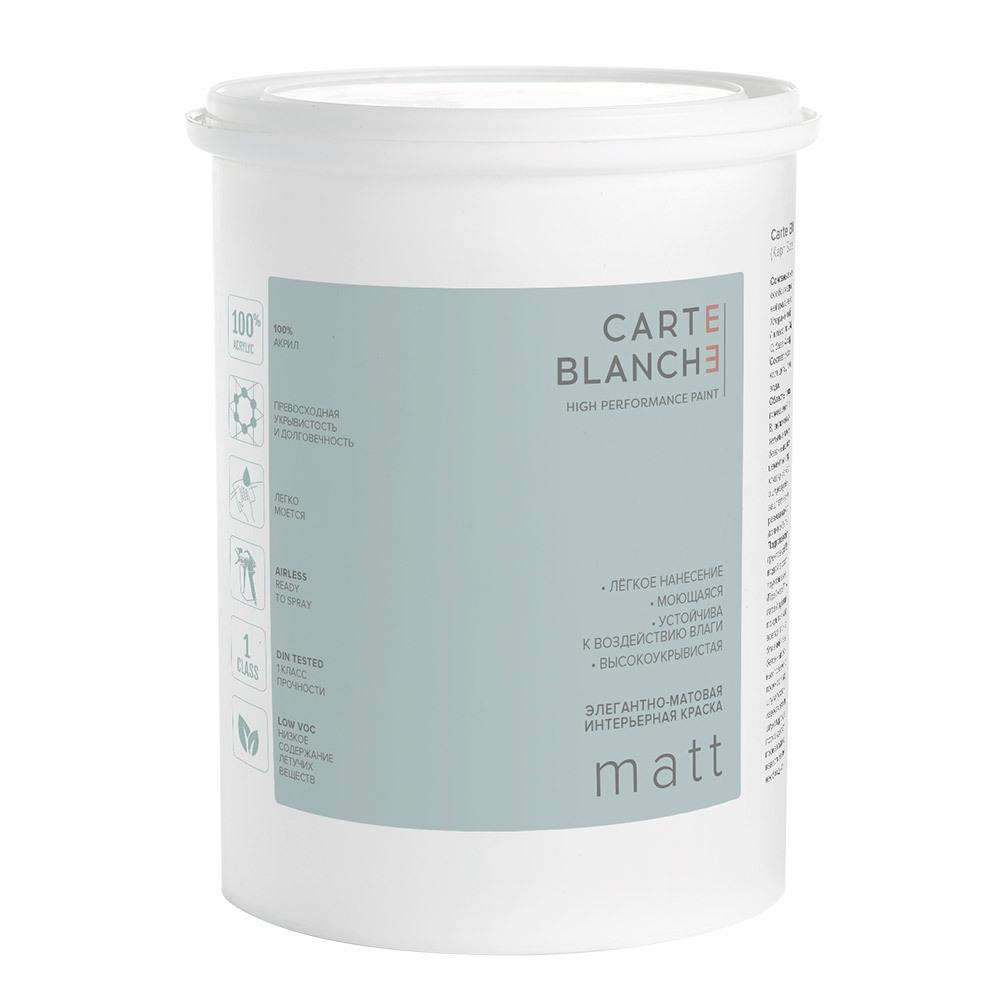 Краска моющаяся Carte Blanche Matt база A белая 0,9 л