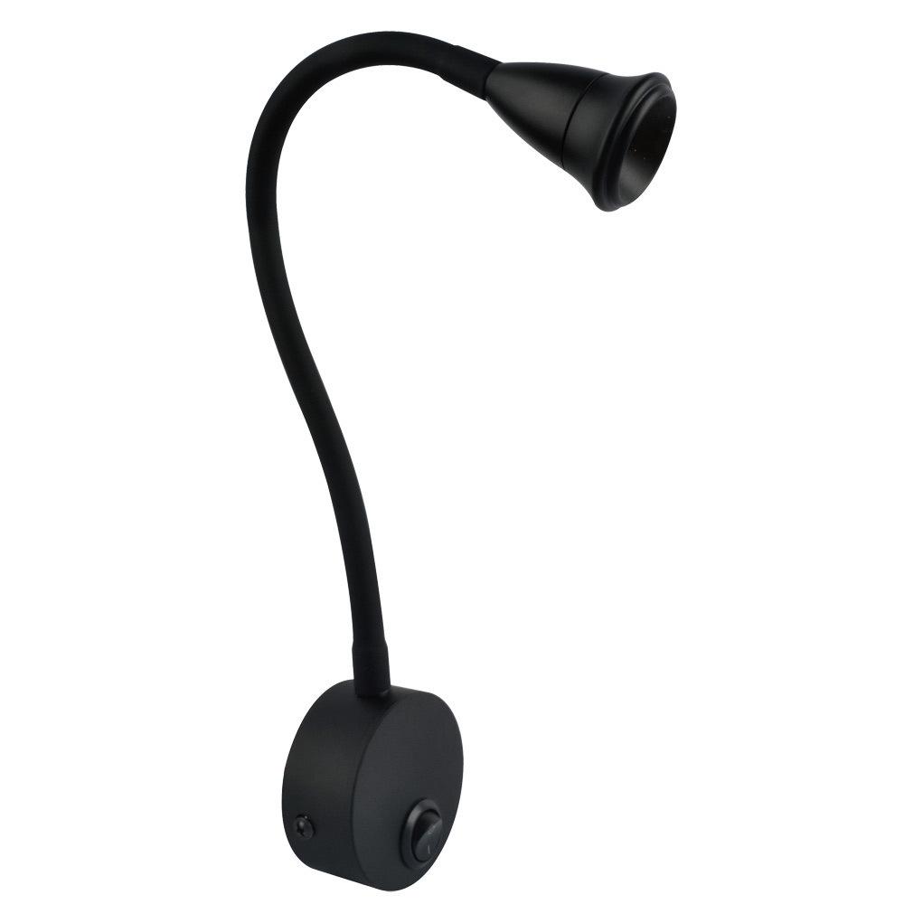 Бра Arte Lamp Twist светодиодное 3 Вт 220-240 В черное 4000К IP20 (A7603AP-1BK)