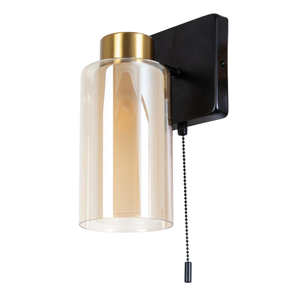 Бра Arte Lamp Leo E14 40 Вт 220 В черное IP20 (A7027AP-1BK)