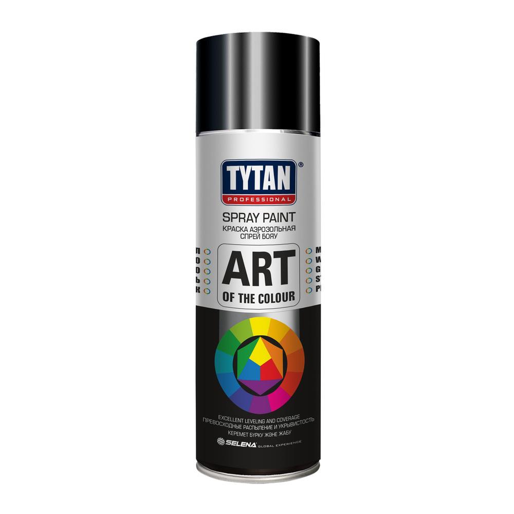 Краска аэрозольная Tytan Professional Art Of The Colour черная глянцевая RAL 9005 400 мл