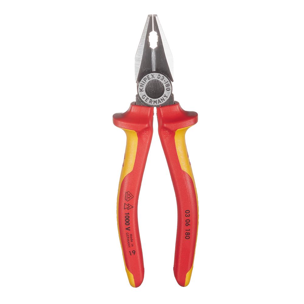 Плоскогубцы диэлектрические Knipex 180 мм (KN-0306180SB)