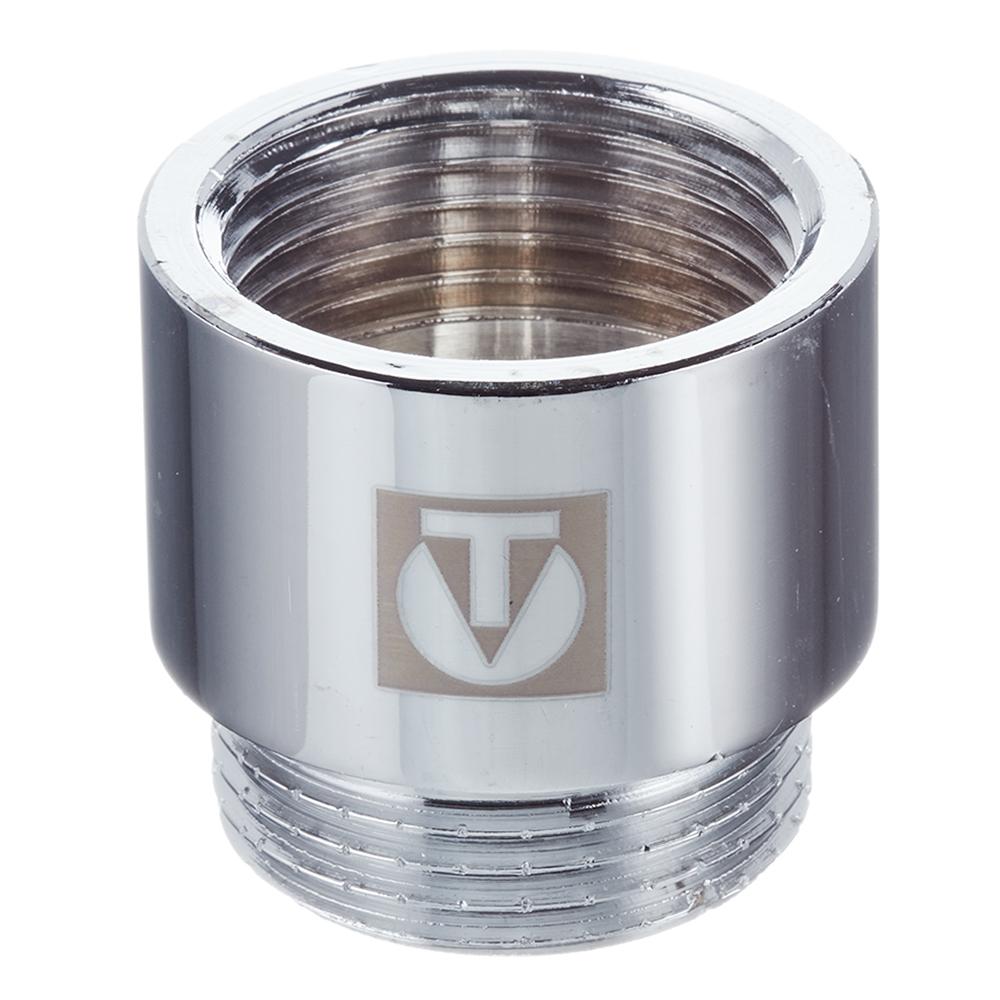 Удлинитель Valtec 25 мм х 1 ВР(г) х 1 НР(ш) хром латунный (VTr.198.C.0625)