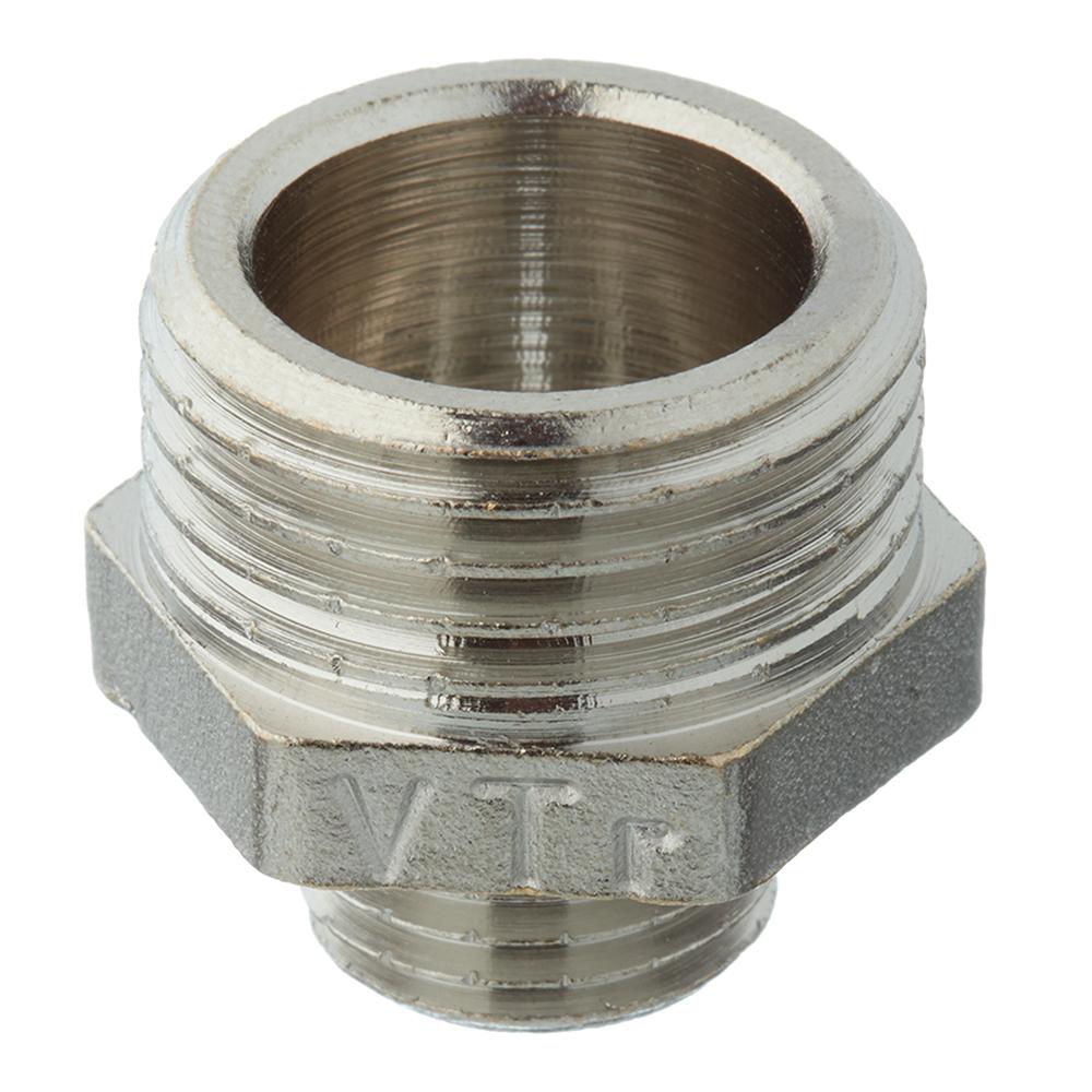 Ниппель переходной Valtec (VTr.580.N.0402) 1/2 НР(ш) х 1/4 НР(ш) латунный