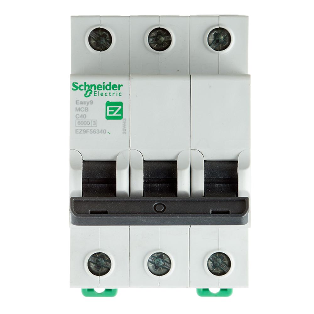 Автоматический выключатель модульный Schneider Electric Easy9 3P 40А тип C 6 кА 220 В (EZ9F56340)